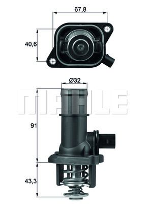 WILMINK GROUP Термостат, охлаждающая жидкость WG1261868